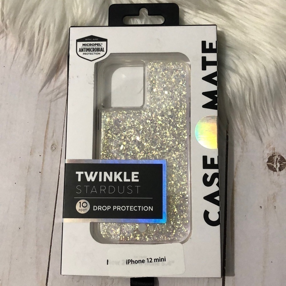 Case mate iPhone 12 mini Twinkle Stardust Case.  NEW